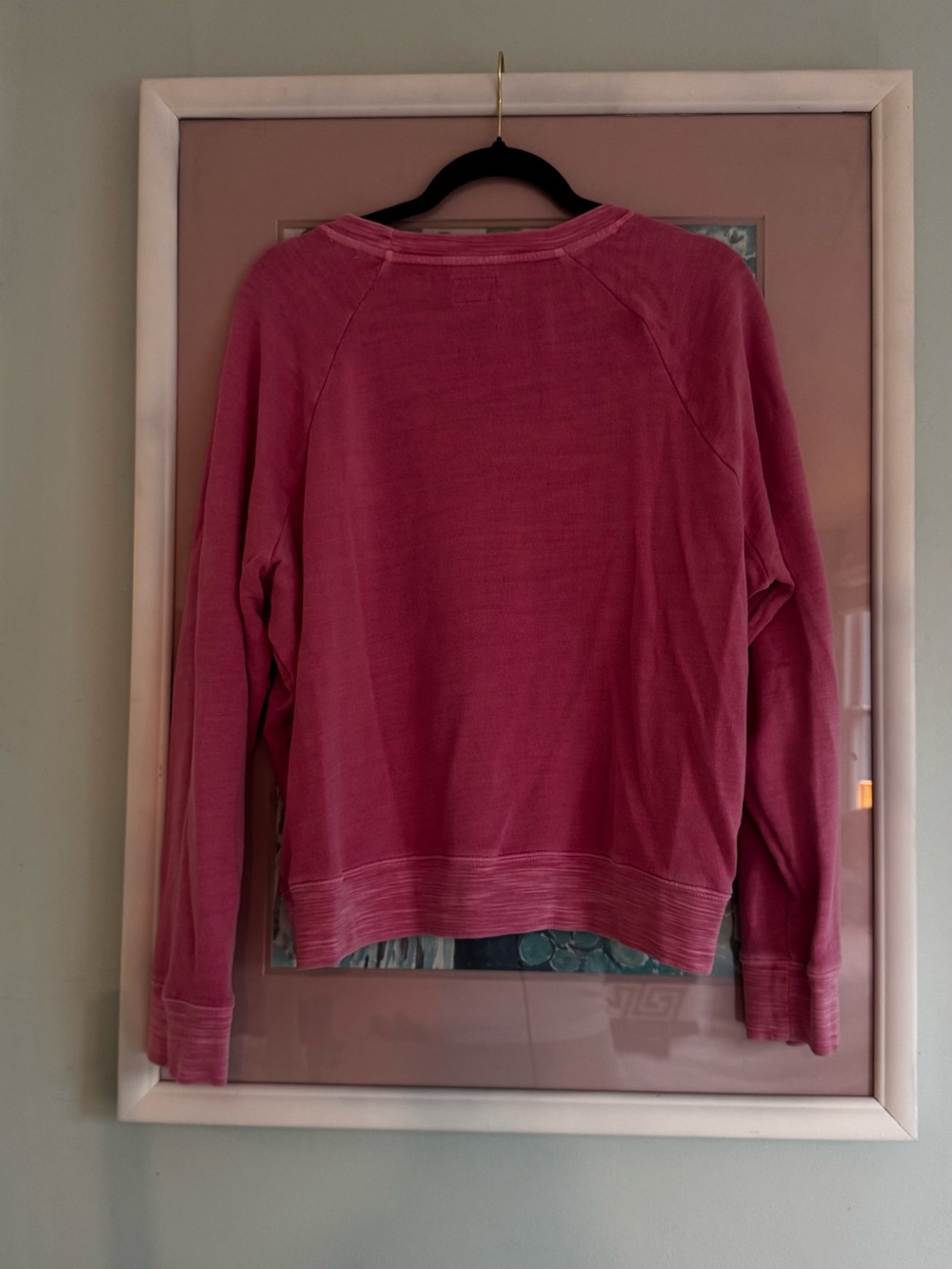 J. Crew Rose-Pink Pullover Sweatshirt - Picture 3 of 4